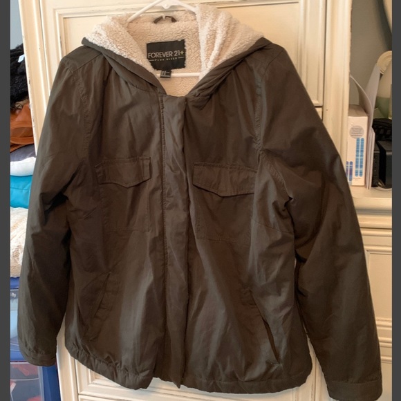 Forever 21+ Fleece Lined Coat - Picture 2 of 4